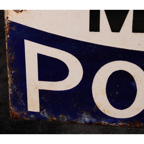 Advertising - an early 20th century rectangular enamel sign, of small ...