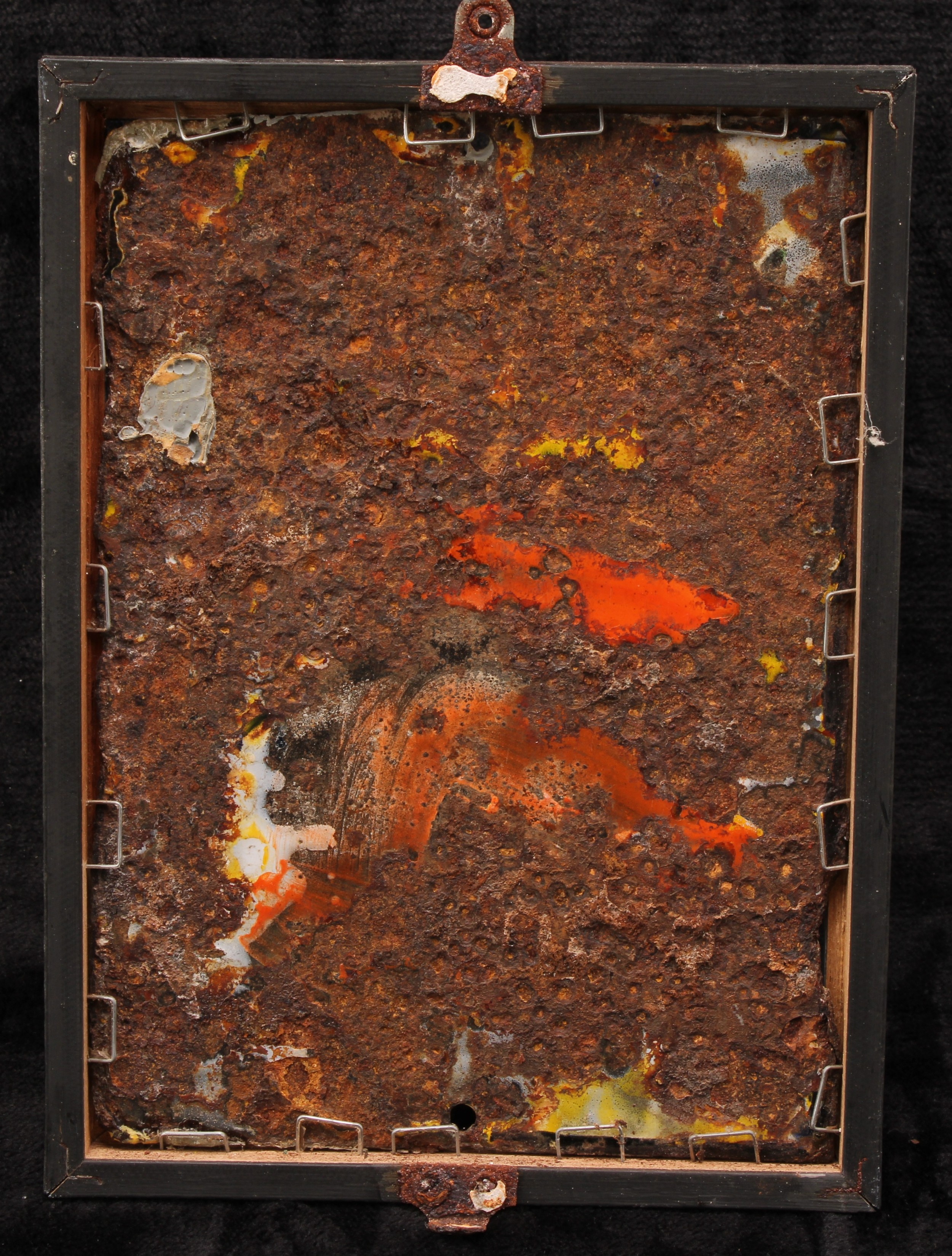 Advertising - an early 20th century rectangular enamel sign, of small ...