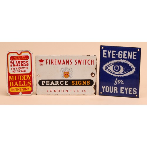 Advertising - a reproduction rectangular enamel sign, of small ...