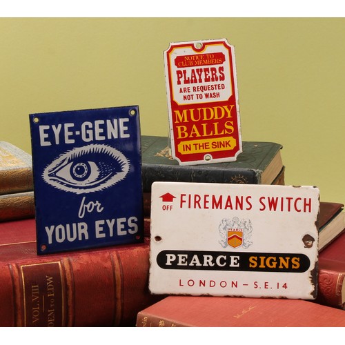 Advertising - a reproduction rectangular enamel sign, of small ...