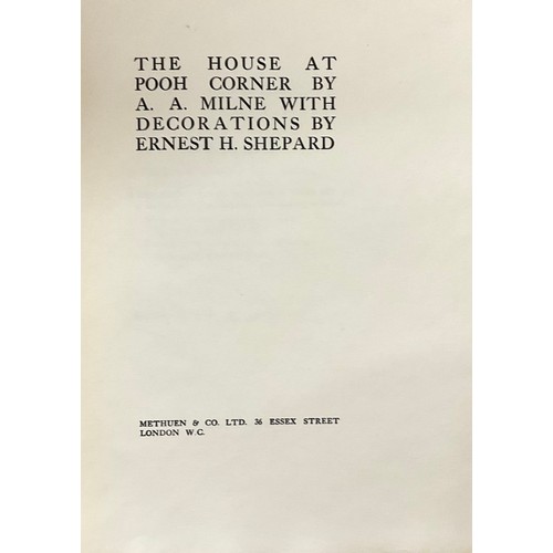 4267 - Book – Children’s interest: Milne (Alan Alexander, 1882-1956); The House at Pooh Corner, decorations... 