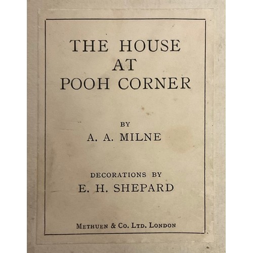 4267 - Book – Children’s interest: Milne (Alan Alexander, 1882-1956); The House at Pooh Corner, decorations... 