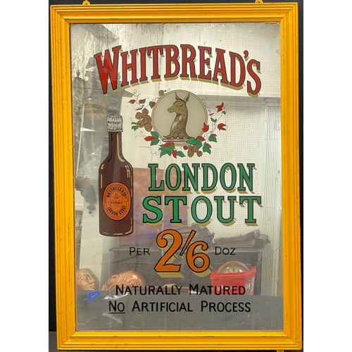 Advertising interest - A Whitbread’s ‘London Stout’ Bar Mirror, 89.5cm ...