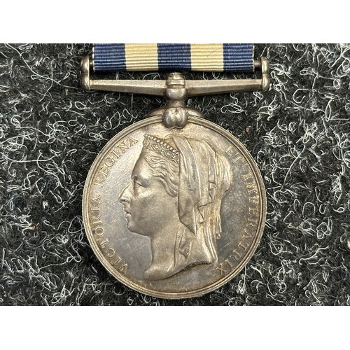 5014 - Victorian Egypt Medal to 1581 Pte H Craig, 1/Cam'n High. RS. Complete with original ribbon.