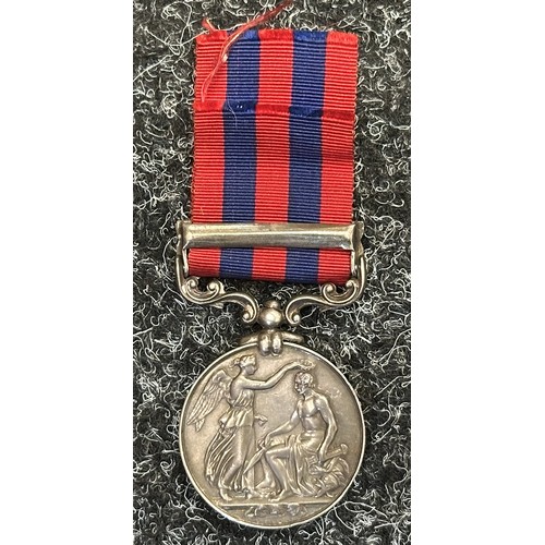 5018 - Victorian India General Service Medal with Burma 1885-87 Clasp to 2462 Pte GJ Sharpe, 1st Bn, York L... 