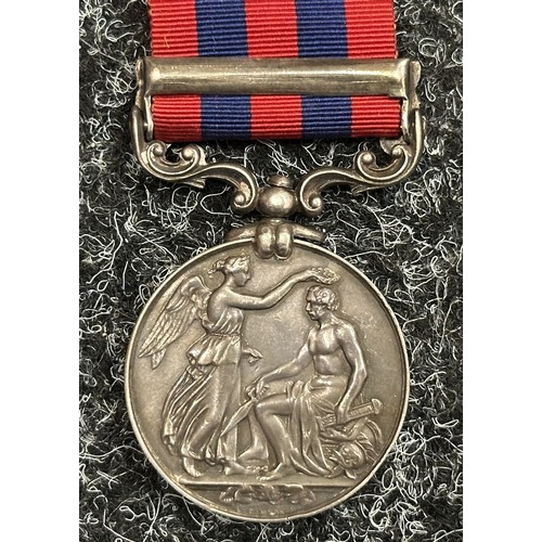 5018 - Victorian India General Service Medal with Burma 1885-87 Clasp to 2462 Pte GJ Sharpe, 1st Bn, York L... 