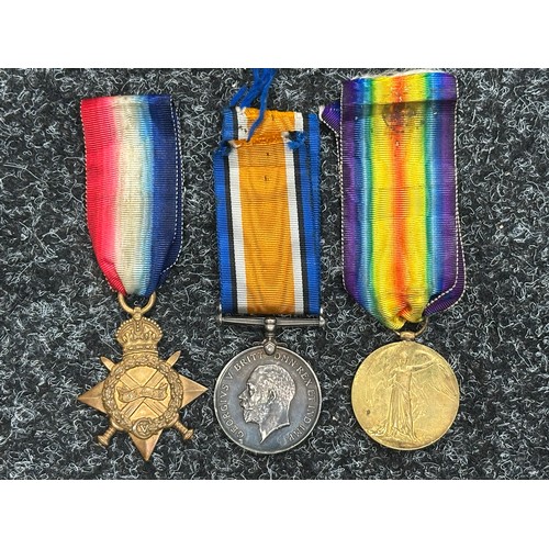 5023 - WW1 British Casualty group of 1914-15 Star, War Medal and Victory Medal to 4234 Pte CE Proctor, Nott... 