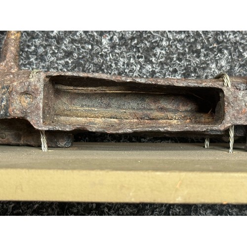 5180 - WW1 Imperial German Relic ground dug condition G98 Rifle receiver & WW1 British Honourable Discharge... 