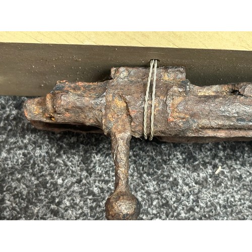 5180 - WW1 Imperial German Relic ground dug condition G98 Rifle receiver & WW1 British Honourable Discharge... 