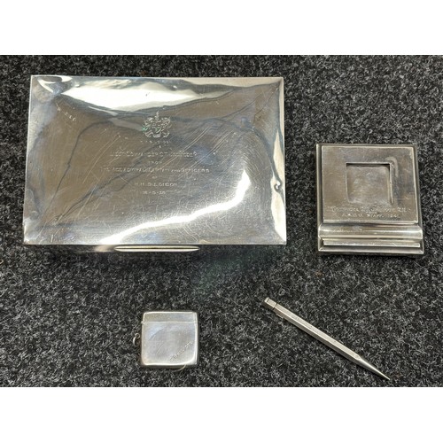 5182 - British Royal Navy Presentation Silver to Lieut Commander Christopher Theodore Jellicoe RN DSO, DSC ... 