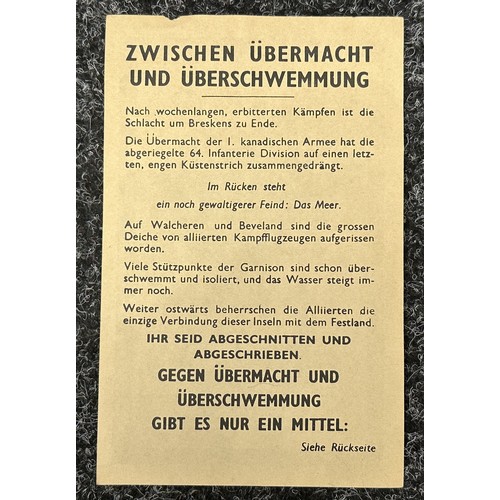 5187 - WW2 British Passierschein Safe Conduct Pass dropped on German Lines dual German/English Language to ... 