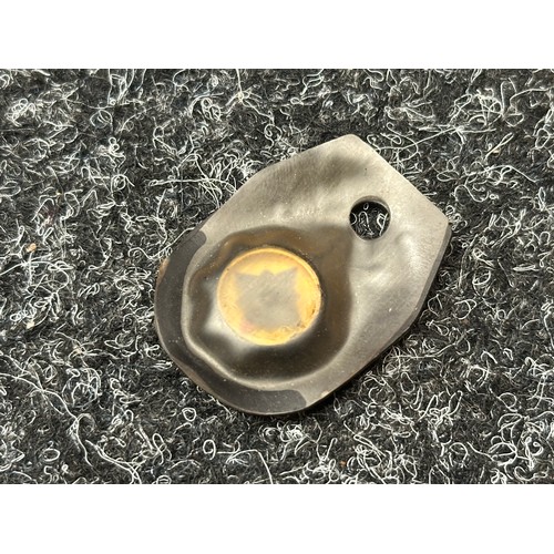 5197 - WW2 British Escape and Evasion Compass in Rubber Pouch. Designed to be worn around the neck and coul... 