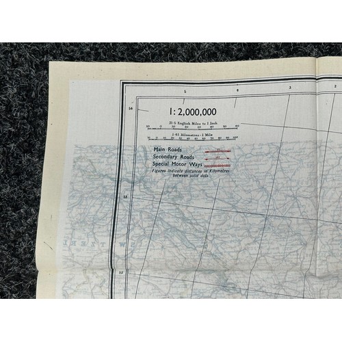 5204 - WW2 British Escape & Evasion Silk Escape Map of France C/D. Unissued condition.