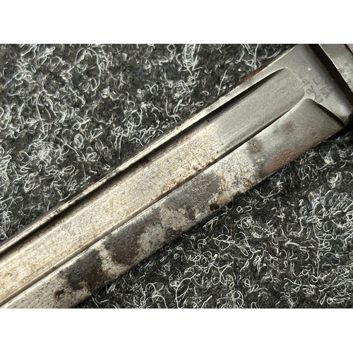 5208 - Three Edged weapons to include: WW2 British No 5 Jungle Carbine Bayonet with fullered singled edged ... 