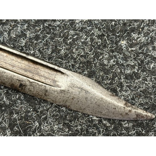 5208 - Three Edged weapons to include: WW2 British No 5 Jungle Carbine Bayonet with fullered singled edged ... 