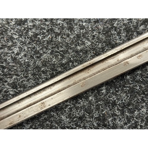 5210 - WW2 British Home Guard Issue P17 Bayonet with single edged fullered blade maker marked and dated 