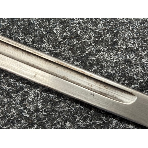 5210 - WW2 British Home Guard Issue P17 Bayonet with single edged fullered blade maker marked and dated 