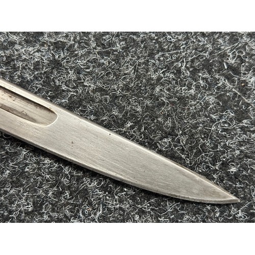 5210 - WW2 British Home Guard Issue P17 Bayonet with single edged fullered blade maker marked and dated 