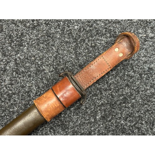 5210 - WW2 British Home Guard Issue P17 Bayonet with single edged fullered blade maker marked and dated 