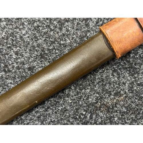 5210 - WW2 British Home Guard Issue P17 Bayonet with single edged fullered blade maker marked and dated 