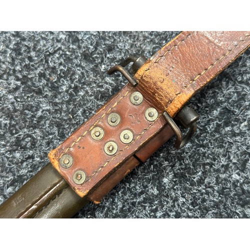 5210 - WW2 British Home Guard Issue P17 Bayonet with single edged fullered blade maker marked and dated 