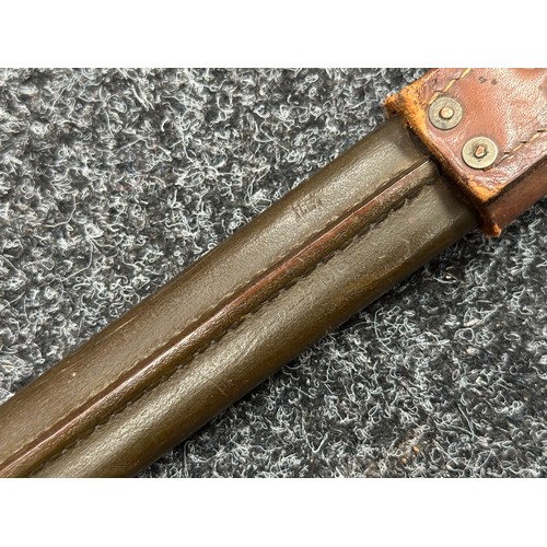 5210 - WW2 British Home Guard Issue P17 Bayonet with single edged fullered blade maker marked and dated 