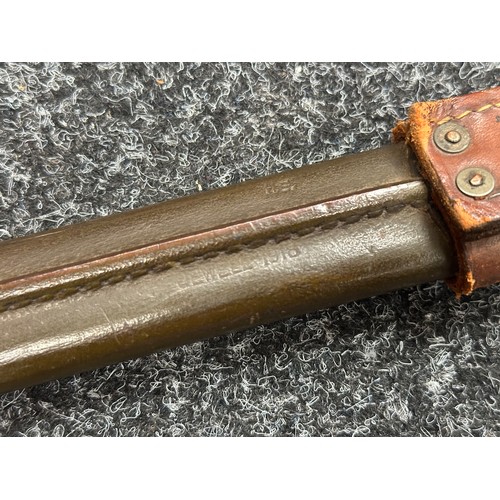 5210 - WW2 British Home Guard Issue P17 Bayonet with single edged fullered blade maker marked and dated 