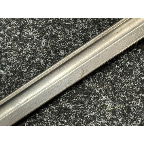 5216 - British 1907 Pattern Bayonet with single edged fullered blade 434mm in length, Enfield inspection ma... 