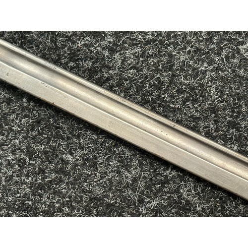 5216 - British 1907 Pattern Bayonet with single edged fullered blade 434mm in length, Enfield inspection ma... 
