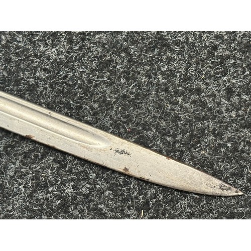 5216 - British 1907 Pattern Bayonet with single edged fullered blade 434mm in length, Enfield inspection ma... 