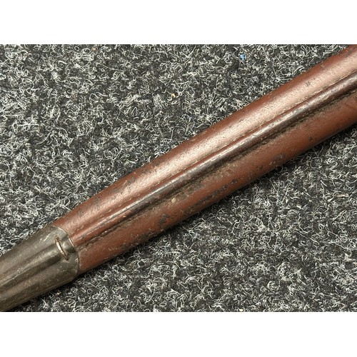 5216 - British 1907 Pattern Bayonet with single edged fullered blade 434mm in length, Enfield inspection ma... 