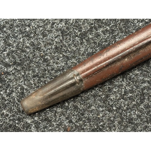 5216 - British 1907 Pattern Bayonet with single edged fullered blade 434mm in length, Enfield inspection ma... 