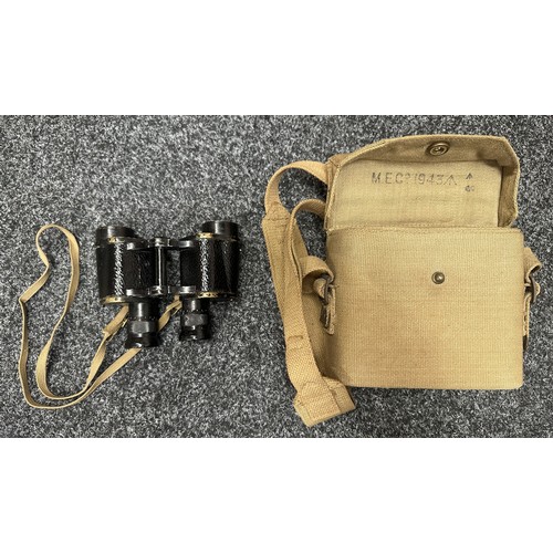 5220 - WW2 British Binoculars Prism No.2 MK2 x 6 serial number 139018. Maker marked and dated 