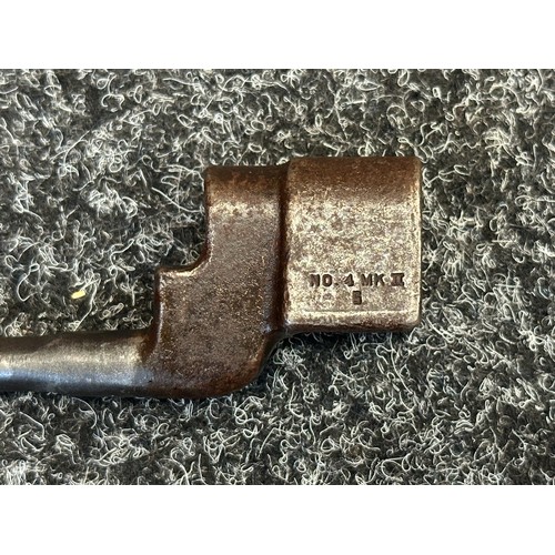 5222 - WW2 British No4 MKII Bayonet and scabbard. Maker marked 