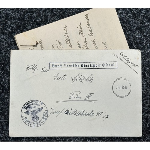 5230 - WW2 Third Reich Post War Signed Photo of Hitler's Secretary Frau Gerda Daranowski along with six Waf... 