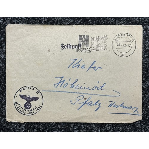 5230 - WW2 Third Reich Post War Signed Photo of Hitler's Secretary Frau Gerda Daranowski along with six Waf... 