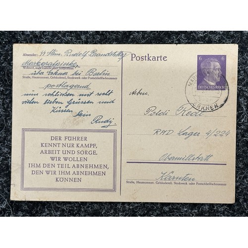 5231 - WW2 Third Reich Waffen SS Feldpost letter collection. Two sent to the same Dr. Various units includi... 