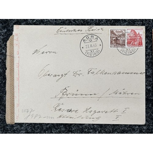 5231 - WW2 Third Reich Waffen SS Feldpost letter collection. Two sent to the same Dr. Various units includi... 