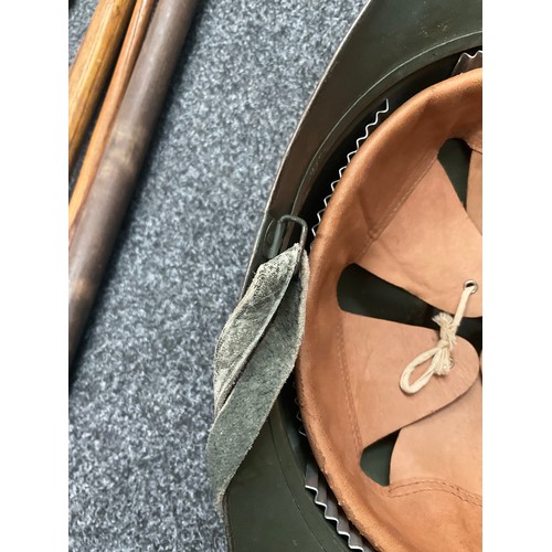 5237 - A WW2/Inter War Italian Fascist Corps of Public Security (Italian Royal Police) M15 adrian helmet, w... 