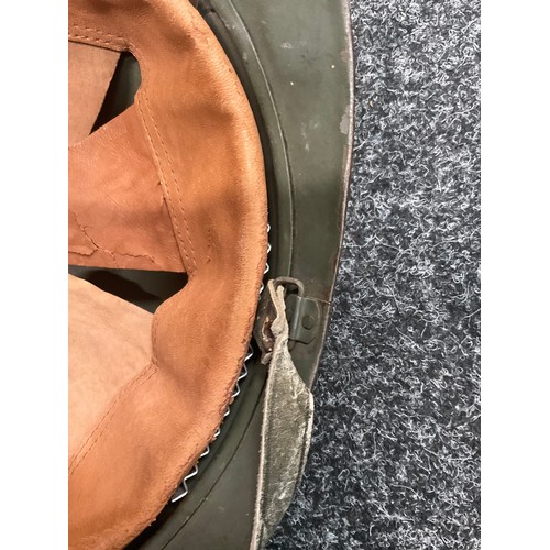 5237 - A WW2/Inter War Italian Fascist Corps of Public Security (Italian Royal Police) M15 adrian helmet, w... 