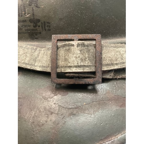 5237 - A WW2/Inter War Italian Fascist Corps of Public Security (Italian Royal Police) M15 adrian helmet, w... 