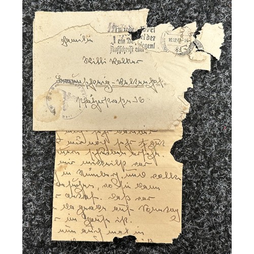 5239 - WW2 Third Reich Waffen SS Feldpost collection including letter from a member of the 10th SS Panzer D... 