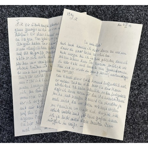 5239 - WW2 Third Reich Waffen SS Feldpost collection including letter from a member of the 10th SS Panzer D... 