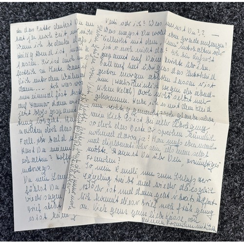 5239 - WW2 Third Reich Waffen SS Feldpost collection including letter from a member of the 10th SS Panzer D... 