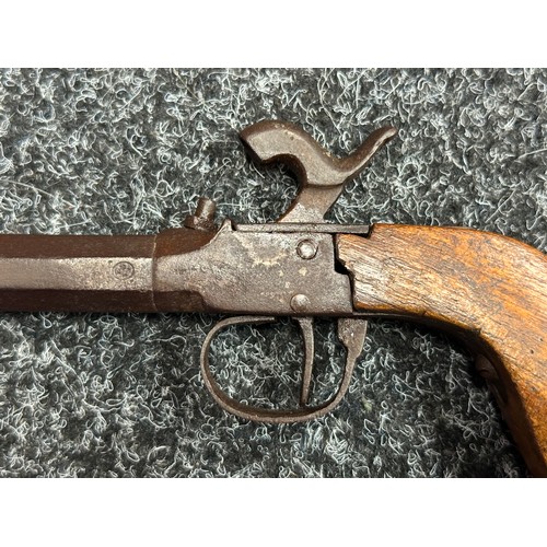 5359 - Percussion Cap Pocket Pistol with 53mm long barrel, Belgian Proof marked, bore approx. 11mm. No make... 