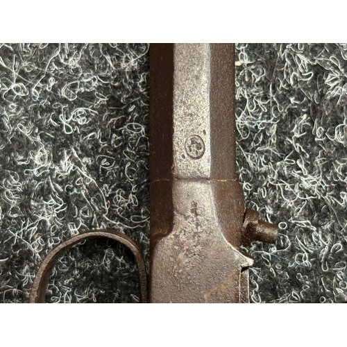 5359 - Percussion Cap Pocket Pistol with 53mm long barrel, Belgian Proof marked, bore approx. 11mm. No make... 