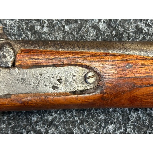 5360 - Percussion Cap Pistol with 20mm long barrel, bore approx. 18mm. Lock holds at both full and half coc... 