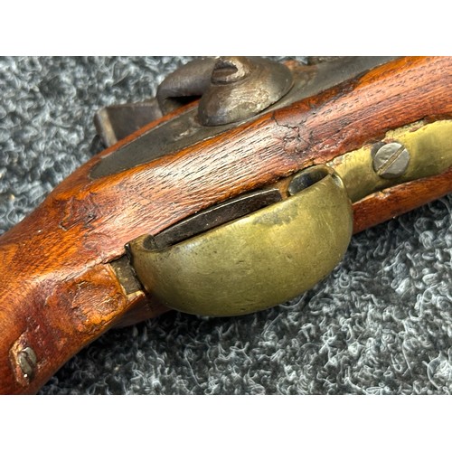 5360 - Percussion Cap Pistol with 20mm long barrel, bore approx. 18mm. Lock holds at both full and half coc... 