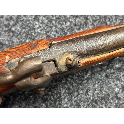 5360 - Percussion Cap Pistol with 20mm long barrel, bore approx. 18mm. Lock holds at both full and half coc... 