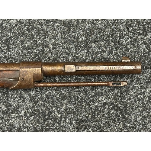 5361 - French M1874 Gras Single Shot Bolt Action Rifle in 11mm x 59mmR Cal. Serial number 71112. 825mm long... 